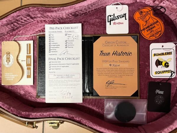 Gibson Les Paul Standard '59 (R9) Reissue Custom Shop True Historic VDB (Vintage Dark Burst) del 2017 - immagine 8