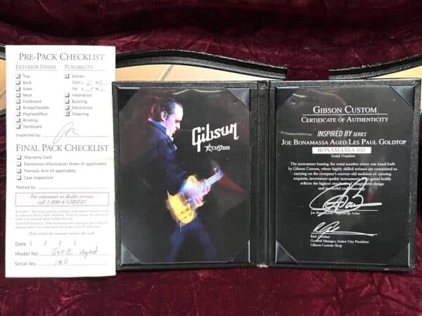 Gibson Les Paul Custom Shop Inspired By Joe Bonamassa Signature Aged Gold Top 2008 - immagine 7