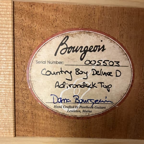 Bourgeois Country Boy Deluxe "D" Adirondack (Martin) 2011 - immagine 9