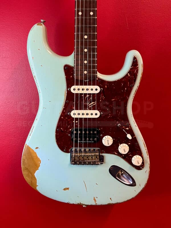Fender Stratocaster Custom Shop 1960 Relic HSS Sonic Blue 2008 - immagine 3