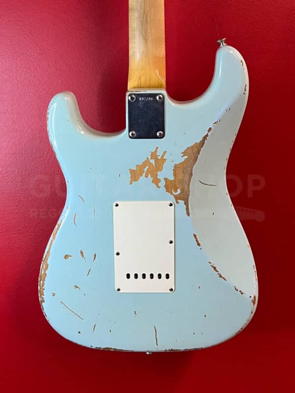 Fender Stratocaster Custom Shop 1960 Relic HSS Sonic Blue 2008 - immagine 4