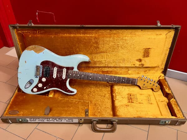 Fender Stratocaster Custom Shop 1960 Relic HSS Sonic Blue 2008 - immagine 8
